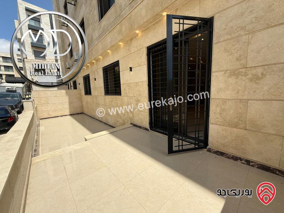 شقة فارغة أرضية مساحة 125م مع ترس 40م للايجار في عمان - عبدون جديدة لم تسكن