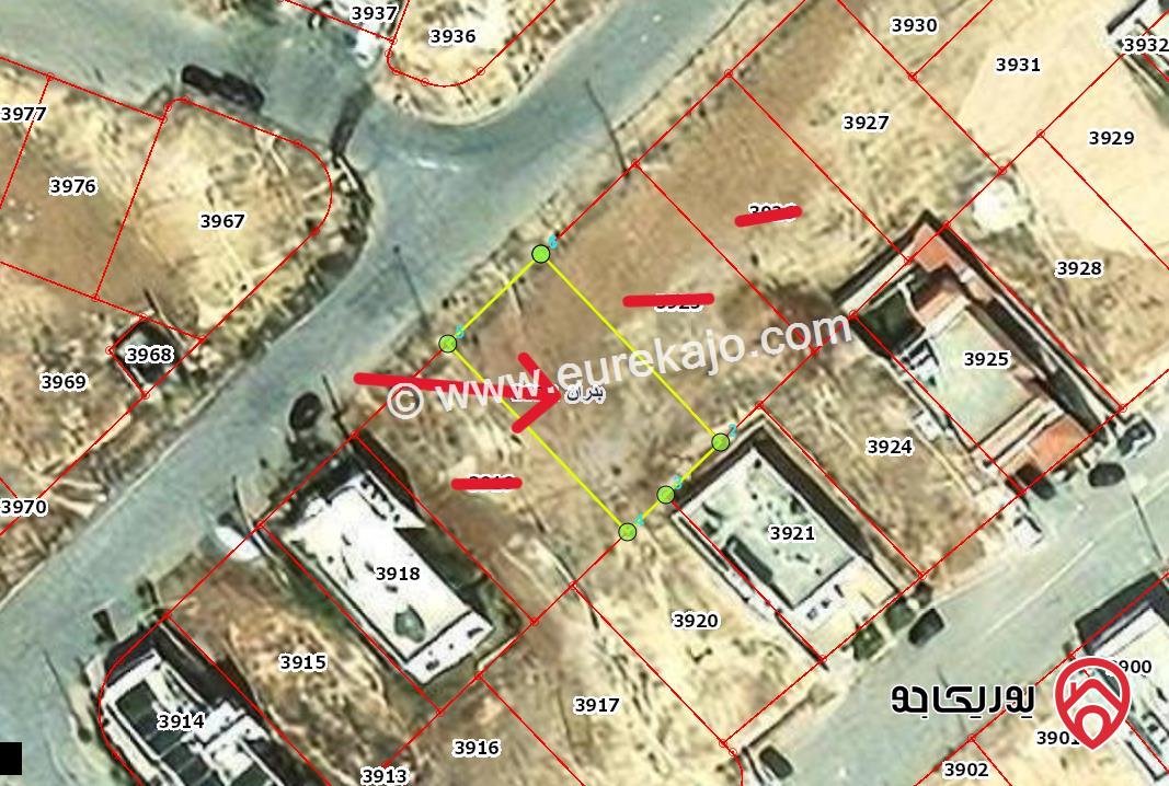 قطعة ارض مساحة 450م للبيع في عمان - شفا بدران منطقة سكنية واصل كل الخدمات