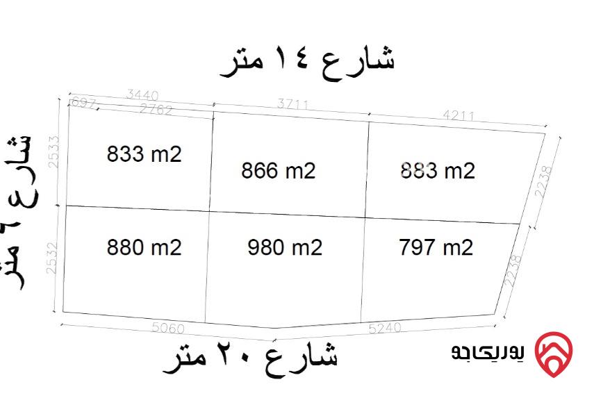أرض مساحة 5230م للبيع في عمان - الظهير 