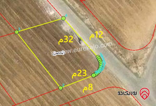 ارض مساحة 750م للبيع في اربد - الحصن ضمن حوض دبات ابو النصر تصلح لاسكانات
