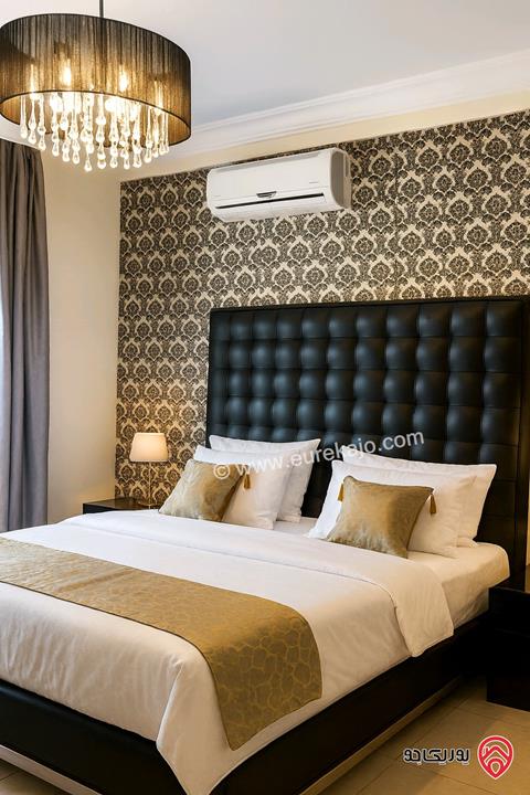 شقة أرضية مساحة 152م داخلي و 50م خارجي للايجار مفروشة في عمان - عبدون