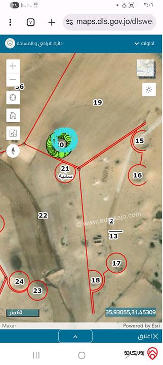 أرض مساحة 1 دونم للبيع من أراضي جنوب عمان - ساليه