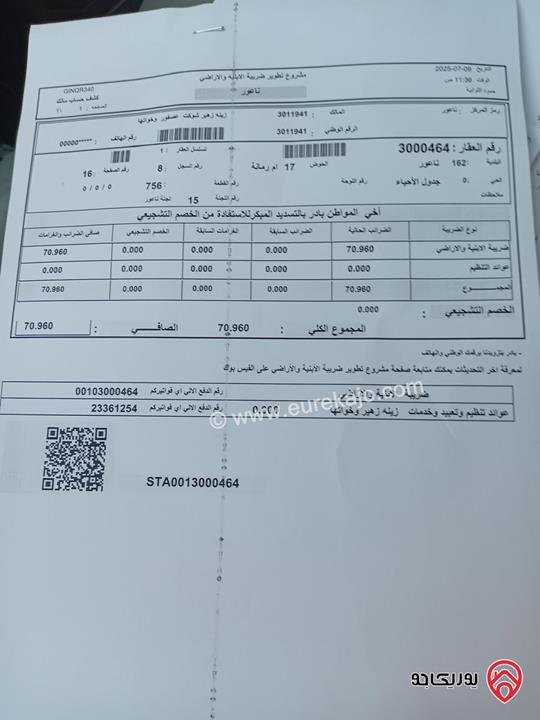 أرض مساحة 17 دونم و 738م للبيع في عمان - ام الكندم