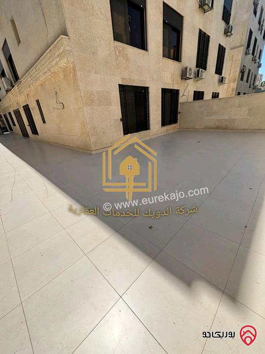 شقة فارغة طابق ارضي مساحة 182م داخلي و 155م خارجي للايجار في عمان - الصويفية 