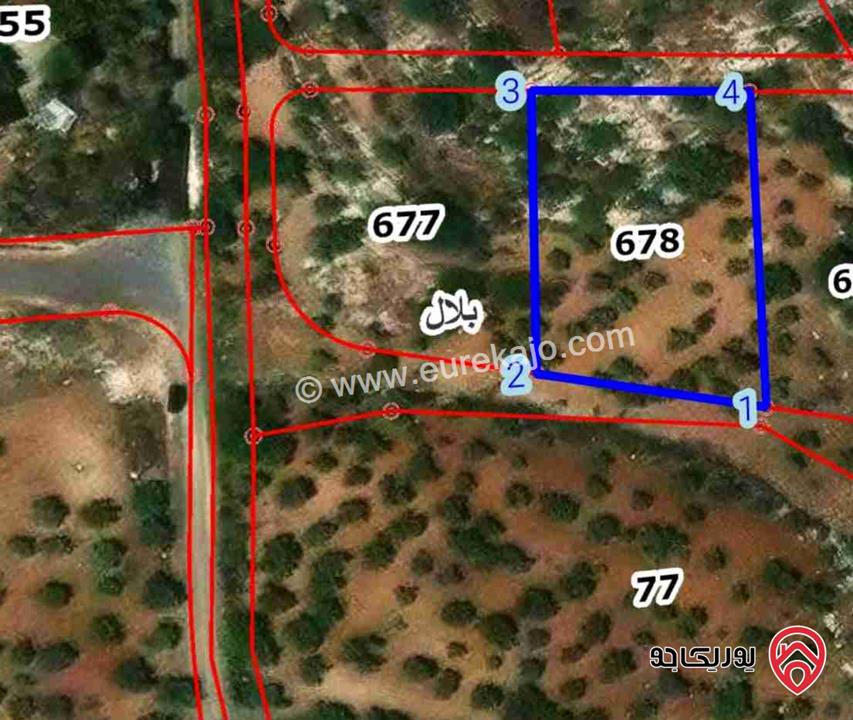 قطعة ارض مساحة 1792م للبيع في عمان - بدر الجديدة الرباحية شمالية 