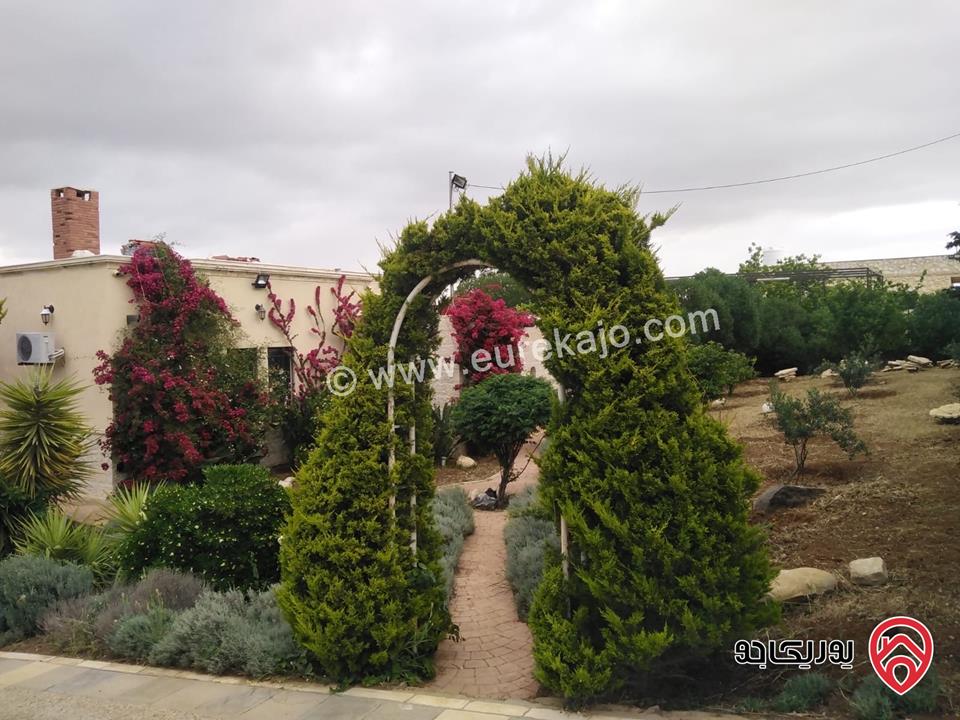 مزرعة مساحة الأرض 4 دونم و 500م والبناء 100م للبيع في الزرقاء - منطقة بيرين 