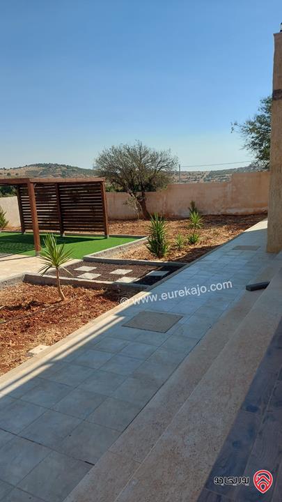 مزرعة مساحة الأرض 1066م والبناء 150م للبيع في عجلون أجمل مناطق عنجرة – حوض أم جلود