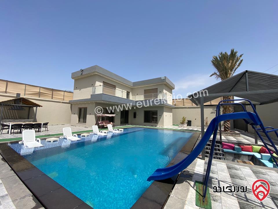   شاليه فيلا مياس للايجار اليومي في البحر الميت - البحيرة