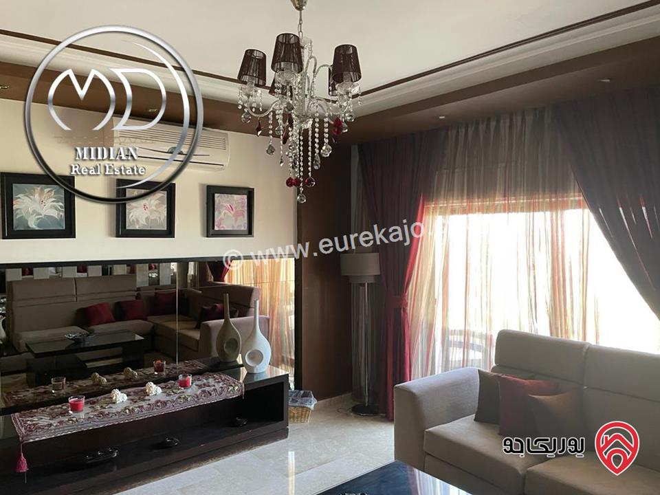 شقة مفروشة للايجار في عمان - الكرسي مساحة 270م 4 نوم طابق اول تشطيبات و ديكورات فاخرة اطلالة رائعة