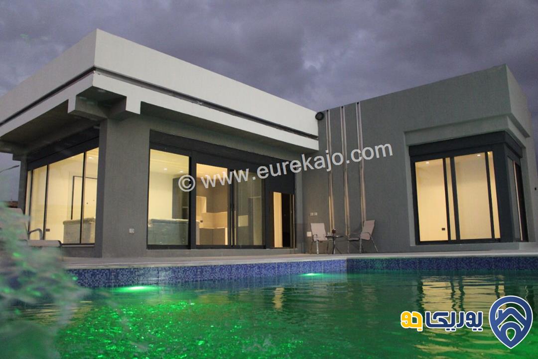 شاليه - مزرعة مساحة الأرض 500م ومساحة البناء 132م للبيع في البحر الميت 