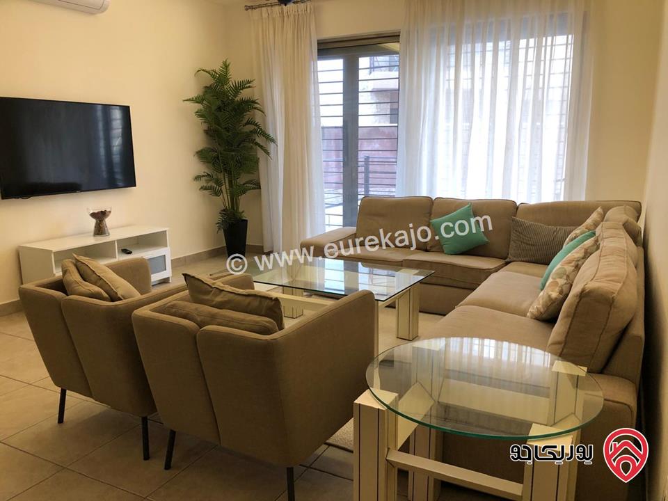 شقة ارضية مفروشة مساحة 100م للايجار في عمان - عبدون