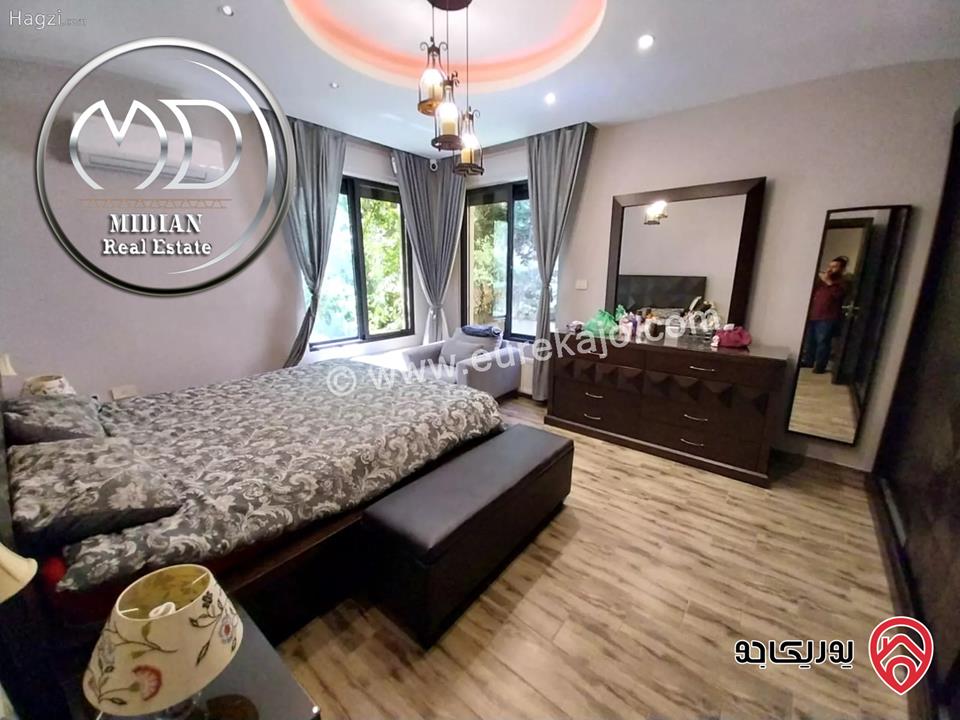 شقق طابقية مفروشة فاخرة للايجار ام السماق مساحات 225م تشطيبات و ديكورات سوبر ديلوكس اطلالة جميلة