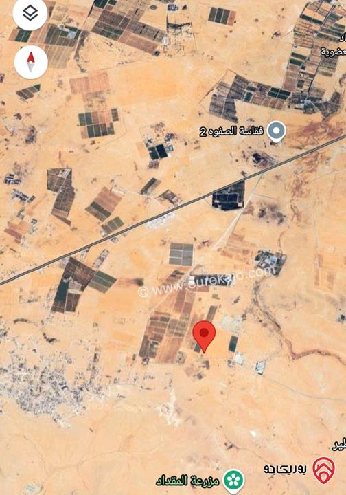 أرض واسعة مساحة 33 دونم للبيع في المفرق قلب الخالدية