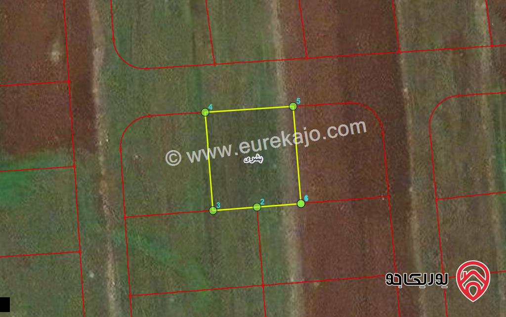 قطعة ارض مساحة 558م للبيع في اربد - بشرى شرق اشارة بردى