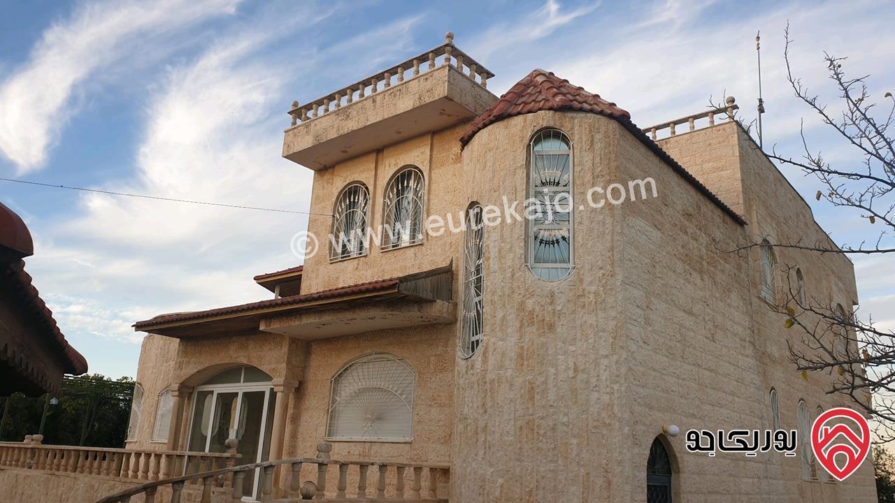 مزرعة مساحة الأرض 10 دونم و البناء 500م للبيع في السلط - جلعد