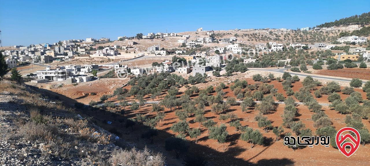 ارض مساحة 5 دونم و 500م للبيع في جرش بواجهة على شارع اربد عمان 