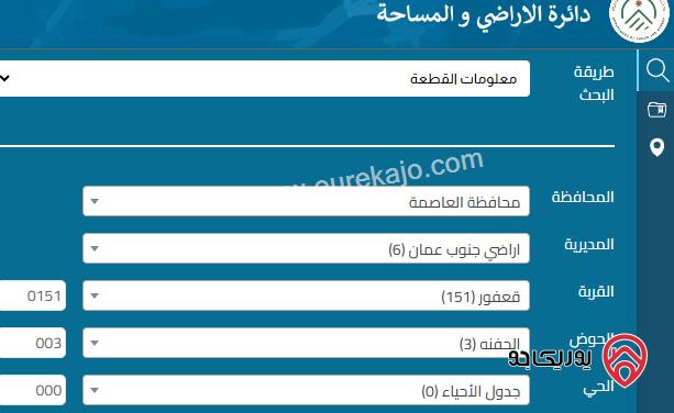 ارض مساحة 9500م للبيع من أراضي جنوب عمان على محيط مدينة عمره