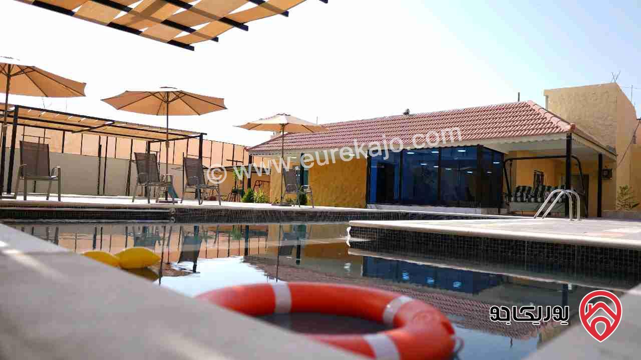 مزرعة مساحة الأرض 1 دونم والبناء 85م للبيع في البحر الميت - الشونة الجنوبة 