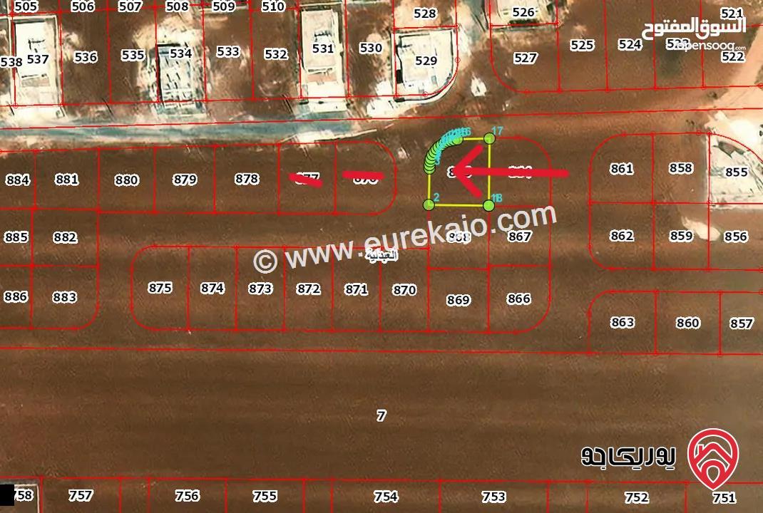 ارض مساحة 476م للبيع من اراضي جنوب عمان - العبدلية تقع على شارعين منطقة فلل واصل فيها جميع الخدمات