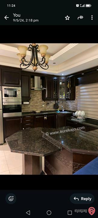 شقة أرضية مساحة 103م للايجار مفروشة في عمان - الرابية 