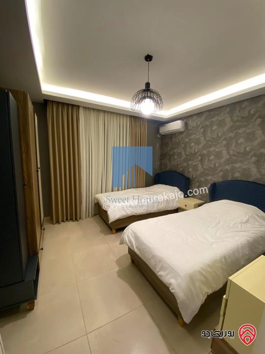 شقة مفروشة فاخرة طابق ثالث 95م للبيع في عمان - خلدا خلف بردايس وقرب المستقلة تشطيب سوبر ديلوكس