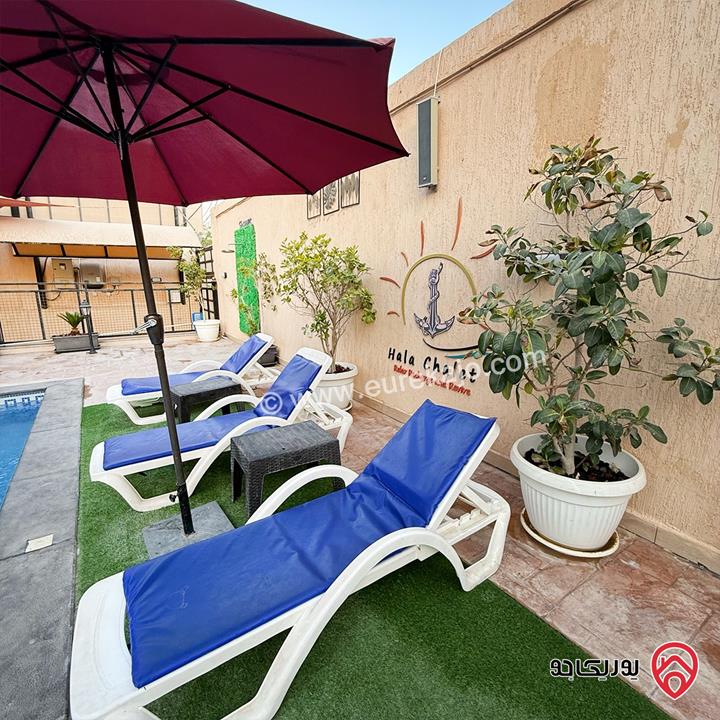 شاليه/مزرعة مساحة الأرض 400م والبناء 200م للبيع في البحر الميت - جوفة الكفرين