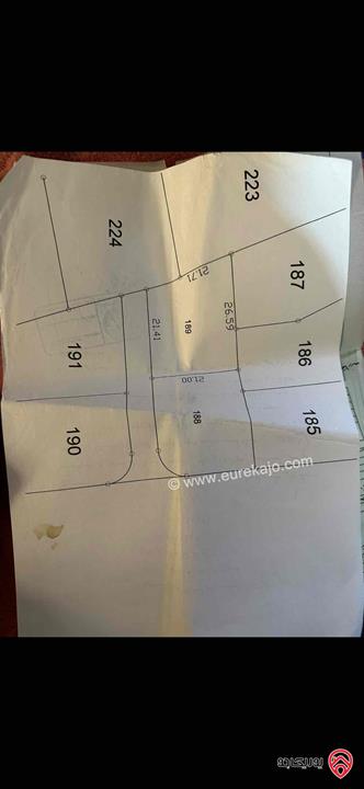 قطعة ارض مساحة 504م للبيع في الزرقاء - بيرين