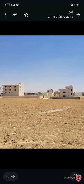 ارض مميزة مساحة 800م للبيع في عمان - الجيزة بعد جسر المطار مباشرة