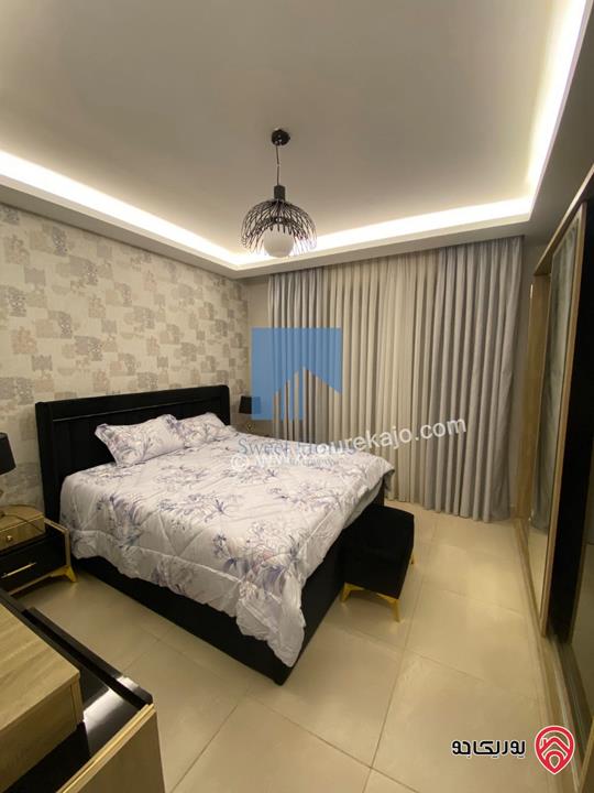 شقة مفروشة فاخرة طابق ثالث 95م للبيع في عمان - خلدا خلف بردايس وقرب المستقلة تشطيب سوبر ديلوكس