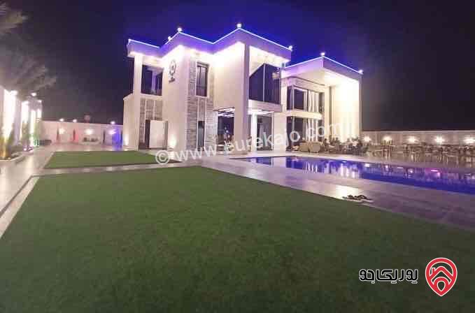 فيلا فاخرة مساحة 330م على أرض 1 دونم مفروشة للايجار في عمان - طريق المطار