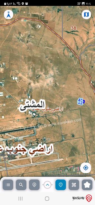 أرض مساحة 10 دونم و 444م للبيع في عمان - المشتى تبعد عن شارع الشحن 260متر