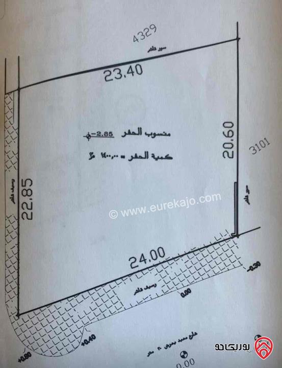 أرض تجاري مساحة 485م للبيع في عمان - الهاشمي الشمالي