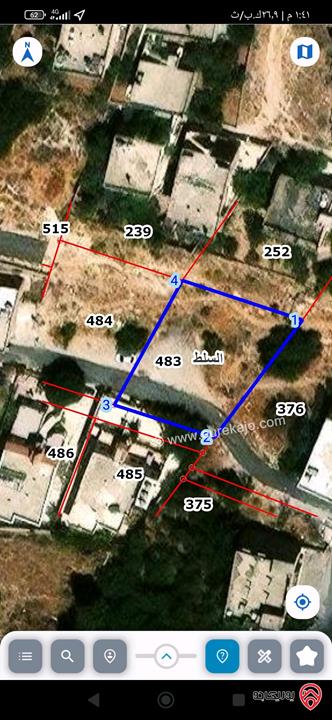 قطع أراضي بمساحات وأسعار مختلفة كما موضحة بالاعلان للبيع في السلط كافة المناطق