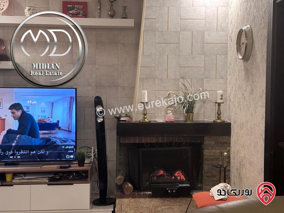 شقة دوبلكس للبيع طابق اخير مع روف في عمان - حي الصحابة مساحة 260م مع تراسات تشطيبات ديكورات عصرية فاخرة اطلالة رائعة