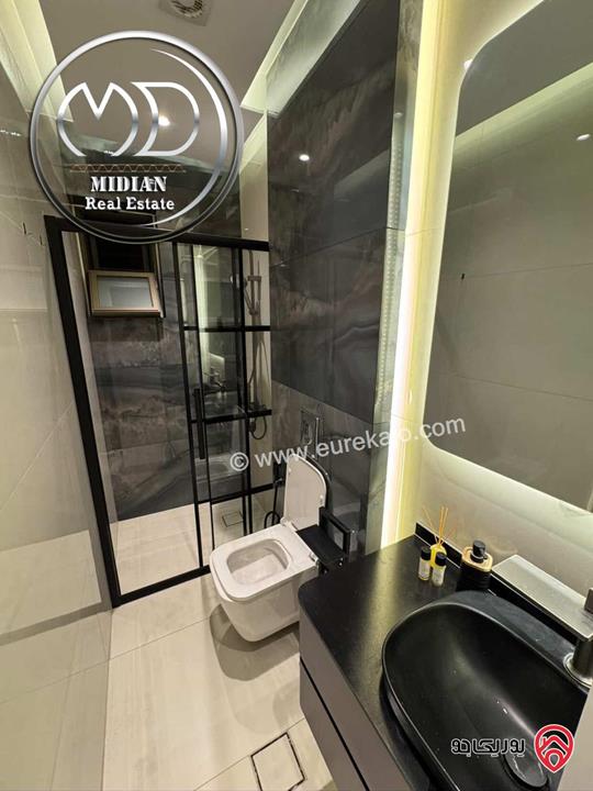 شقة شبه ارضي مفروشة للايجار في عمان - عبدون مساحة 140م مع ترس و حديقة 130م تشطيبات و ديكورات عصرية فرش فاخر جداً