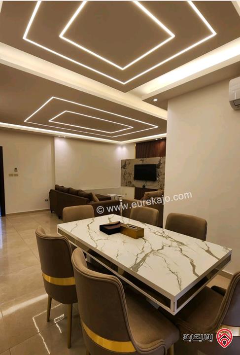 شقة مفروشة طابق أول مساحة 118م للبيع مع او بدون فرش في عمان - الجاردنز 