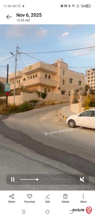 فيلا مستقلة مساحة 500م على أرض 829م للبيع في عمان - مرج الحمام - اسكان نويران في منطقة هادئة جدا 