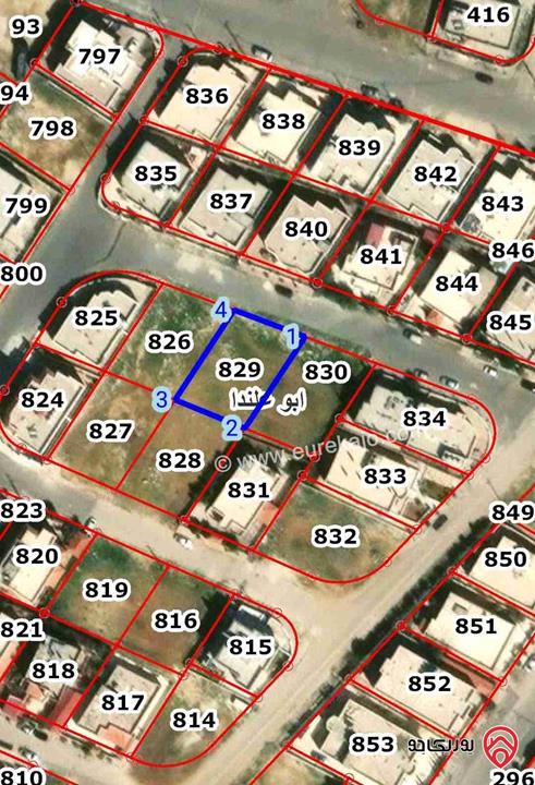 قطعة ارض مساحة 527م للبيع في عمان - ابو علندا المستندة الغربية