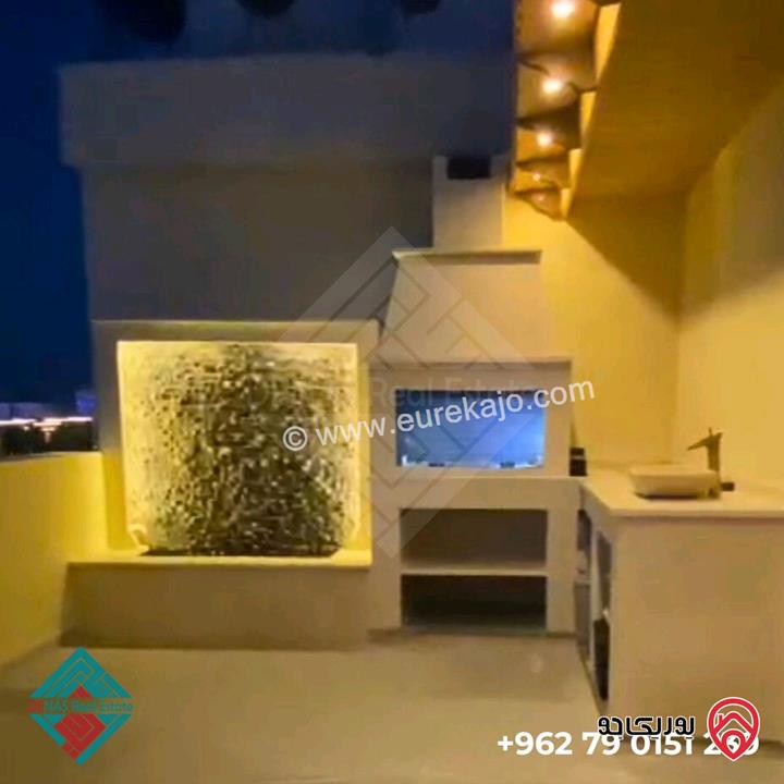 روف مفروش مميزمساحة 80م  للايجار في عمان - الجاردنز شارع المدينة المنورة 