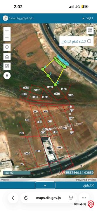 قطعة أرض تجارية مساحة 1500م للبيع في عمان - كريدور عبدون/حجار النوابلسة