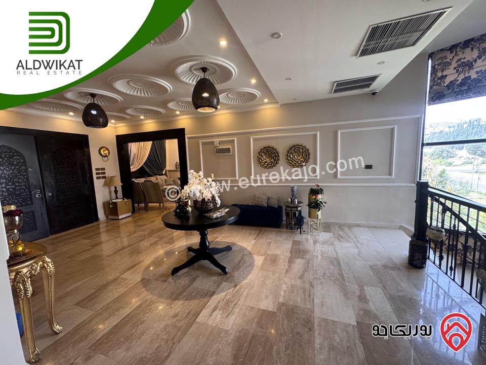 فيلا مستقلة للبيع في عمان - دابوق/ الفردوس مساحة البناء 940م ومساحة الارض 850م ومساحة الحديقة 400م والترس 50م