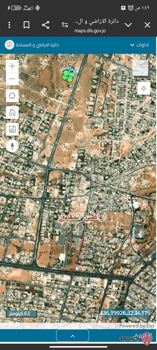 قطعة ارض مميزة مساحة 891م للبيع في مدينة المفرق