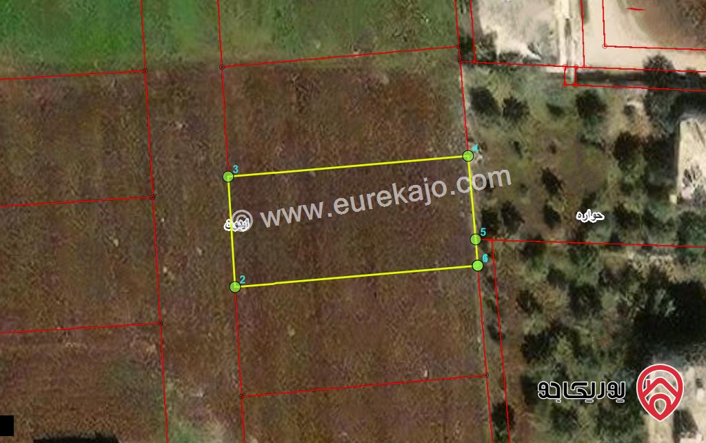 قطعة ارض مساحة 886م للبيع في اربد شمال شارع البتراء 