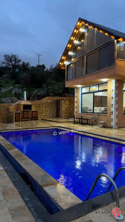 مزرعة مساحة الأرض 3620م والبناء 150م للبيع في السلط - الصبيحي