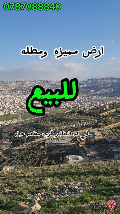 ارض مميزة مساحة 600م للبيع من أراضي شمال عمان - ام الدنانير قرب مطعم جبل 