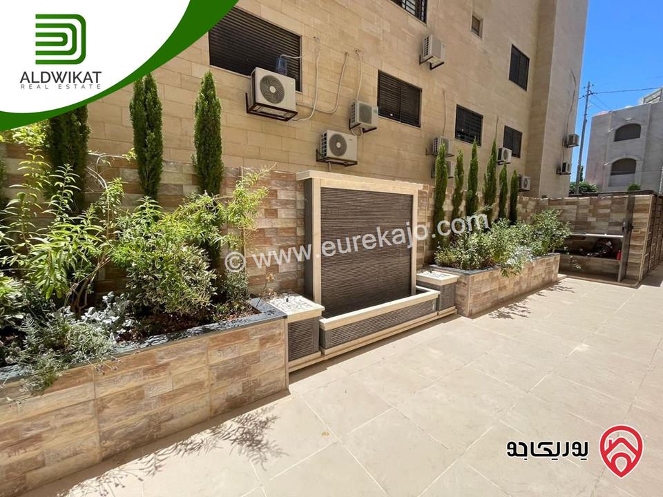 شقة ارضية دوبلكس للبيع في عمان - ام السماق مساحة 350م ومساحة الحديقة 50 و الترس 55م موقع مميز