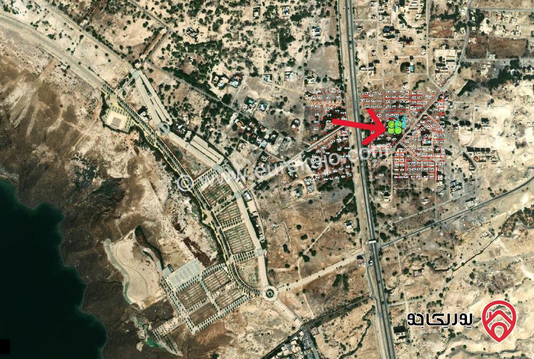 قطعة ارض تجاري مساحة 653م للبيع من اراضي الشونة الجنوبية - السويمة واجهة على الشارع 