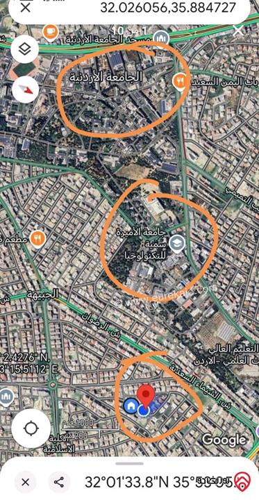 فيلا 3 طوابق مساحة 800م على أرض 800م للبيع في عمان - ضاحية الرشيد