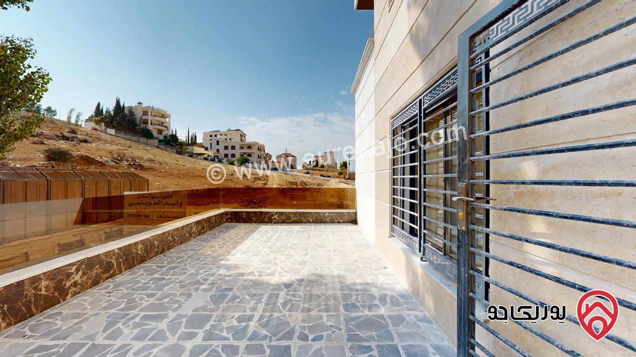 شقة طابق ارضي مساحة 155م داخلي و 50م خارجي للبيع في عمان - شفا بدران منطقة فلل