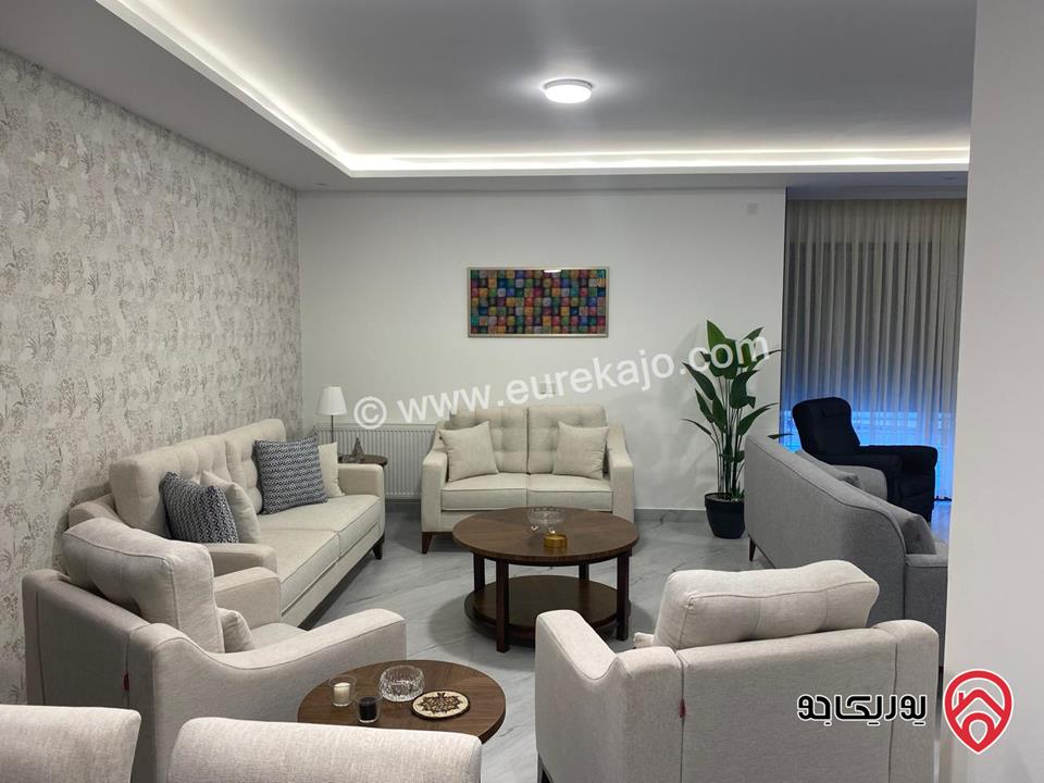 شقة شبه ارضية مساحة 130م للبيع مفروشة في عمان - ام السماق 